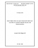 [Luận văn thạc sĩ]_Hoàn thiện công tác Quản trị nguồn nhân lực tại Cty CP TM Hà Anh tỉnh Hải Dương