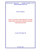 [Luận văn thạc sĩ]_Nâng cao chất lượng đội ngũ cán bộ, công chức cấp xã của huyện Võ Nhai, tỉnh Thái Nguyên