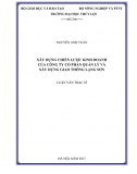 [Luận văn thạc sĩ]_Xây dựng chiến lược Kinh doanh của Công ty Cổ phần Quản lý và Xây dựng giao thông Lạng Sơn