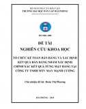 [Nghiên cứu khoa học]_Tổ chức kế toán bán hàng và XĐKQ bán hàng nhằm xác định chính xác kết quả từng mặt hàng