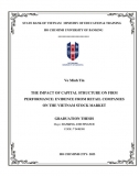 [KLTN]_ The impact of capital structure on firm performance - evidence from retail companies on the vietnam stock market