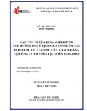 [Khoá luận tốt nghiệp]_ Các yếu tố của KOLs Marketing ảnh hưởng đến ý định mua Căn hộ chung cư Ventoso tại Cty SenGroup