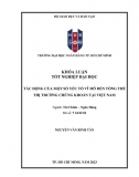 [Khoá luận tốt nghiệp]_ Tác động của một số yếu tố  vĩ mô đến tổng thể thị trường chứng khoán tại VN