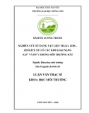 [Luận văn thạc sĩ]_ Nghiên cứu sử dụng vật liệu MgAl LDH – Zeolite xử lý các kim loại nặng (Cd2+ và Pb2+) trong môi trường đất