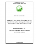 [Luận văn thạc sĩ]_ Nghiên cứu thực trạng cây xanh đô thị tại một số tuyến đường tại TP Thái Nguyên và đề xuất giải pháp qlý