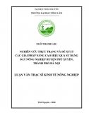 [Luận văn thạc sĩ]_ Nghiên cứu thực trạng và giải pháp nâng cao hiệu quả sử dụng đất nông nghiệp ở huyện Phú Xuyên