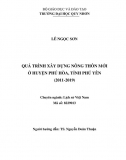 [Luận văn thạc sĩ]_ Quá trình xây dựng nông thôn mới ở huyện Phú Hòa, tỉnh Phú Yên