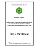 [Luận án tiến sĩ]_ Nghiên cứu một số đặc tính chịu hạn và ảnh hưởng của phân bón đến sinh trưởng, phát triển cây mạch môn