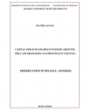 [Luận án tiến sĩ]_ Capital for sustainable economic growth - the case from Dong Nai province in Vietnam