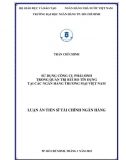 [Luận án tiến sĩ]_ Sử dụng công cụ phái sinh trong quản trị rủi ro tín dụng tại các NHTM Việt Nam