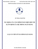 [Luận án tiến sĩ]_ Tác động của tài chính toàn diện đối với sự ổn định của hệ thống ngân hàng