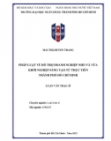[Luận văn thạc sĩ]_ Pháp luật về hỗ trợ doanh nghiệp nhỏ và vừa khởi nghiệp sáng tạo