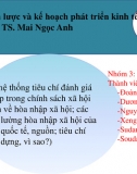 Slide - BT nhóm môn Chiến lược và KH PTKT - Xây dựng hệ thống tiêu chí đánh giá sự hòa nhập trong CSXH