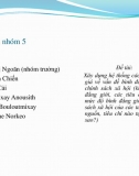 Slide - Bài tập nhóm môn Chiến lược và KH PT KTXH - Xây dựng hệ thống tiêu chí đánh giá về vấn đề bình đẳng giới