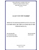 [Khoá luận tốt nghiệp]_ Khảo Sát Tác Dụng Hạ Enzym Gan Của Các Loại Cao Chiết Dược Liệu Trên Gan Chuột Bị Gây Độc Tính Mãn Bằng CCL4 