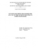 Khoá luận tốt nghiệp_ Xây dựng hệ thống hoạch định nhu cầu vật tư MRP áp dụng cho công ty TNHH Vinapackink