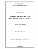 Luận văn thạc sĩ_ Thành vauban ở việt nam - trường hợp Kinh thành Huế