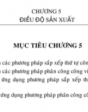 Bài Giảng Điều Độ Sản Xuất 