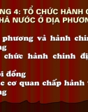 Tổ Chức Hành Chính Nhà Nước Ở Địa Phương 