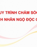 Giáo trình - Chăm Sóc Bệnh Nhân Ngộ Độc Cấp 