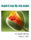 Bài Giảng - Alcaloid Dược Liệu Chứa Alcaloid 