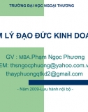 Bài Giảng - Tâm Lý Đạo Đức Kinh Doanh