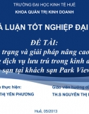 Slide - Thực trạng và giải pháp nâng cao chất lượng dịch vụ lưu trú trong kinh doanh khách sạn tại khách sạn park view, huế