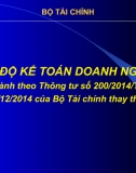 Bài Giảng - Chế Độ Kế Toán Doanh Nghiệp 