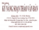 Bài Giảng Kỹ Năng Soạn Thảo Văn Bản 