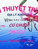 Bài Thuyết Trình Địa Lý Kinh Tế Vùng Tây Nguyên 