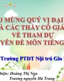 Báo Cáo Chuyên Đề Môn Tiếng Anh 