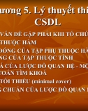 Lý thuyết thiết kế CSDL 