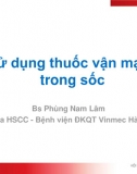 Sử dụng thuốc vận mạch trong sốc 