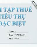 Bài Tập Nhóm - Thuế tiêu thụ đặc biệt