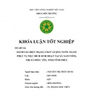 Khoá luận_ Đánh Giá Hiện Trạng Quản Lý Chất Lượng Nước Ngầm Phục Vụ Mục Đích Sinh Hoạt Tại Xã Nam Viêm, Phúc Yên, Vĩnh Phúc