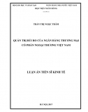 Luận án tiến sĩ_ Quản Trị Rủi Ro Của Ngân Hàng Thương Mại Cổ Phần Ngoại Thương Việt Nam 