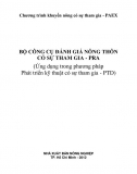 Bộ công cụ đánh giá nông thôn có sự tham gia - PRA (Ứng dụng trong phương pháp Phát triển kỹ thuật có sự tham gia - PTD)