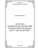 Chuyên đề 1 - Giải phẫu đường tiết niệu trên ứng dụng trong nội soi niệu quản - thận ngược dòng