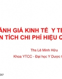 Đánh giá kinh tế y tế phân tích chi phí hiệu quả