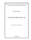 Luận án tiến sĩ_ Văn hóa gia giáo Huế thời kỳ 1885 - 1945