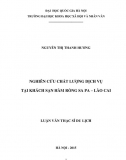 Luận văn thạc sĩ_ Nghiên cứu chất lượng dịch vụ tại khách sạn Hàm Rồng Sa Pa – Lào Cai