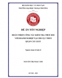 Đề án_ Hoàn thiện công tác kiểm tra thuế đối với doanh nghiệp tại chi cục thuế quận Cầu Giấy