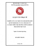 LVTS_ Nghiên cứu các nhân tố ảnh hưởng đến quyết định đầu tư của nhà đầu tư cá nhân trên thị trường chứng khoán phái sinh