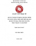 Luận văn thạc sĩ_ Quản lý kinh tế trong chương trình xây dựng nông thôn mới Huyện Võ Nhai, Tỉnh Thái Nguyên