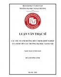 Luận văn thạc sĩ_ Các yếu tố ảnh hưởng đến ý định khởi nghiệp của sinh viên các trường ĐH tại Hà Nội