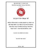 Luận văn thạc sĩ_ Phân tích chất lượng dịch vụ cho vay hỗ trợ nhu cầu nhà ở tại ngân hàng Vietcombank – CN Đông Anh