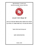 Luận văn thạc sĩ_ Quản lý rủi ro trong hoạt động mua hàng tại công ty TNHH thiết bị y tế Phương Đông