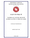 Luận văn thạc sĩ_ Tạo động lực làm việc cho người lao động tại công ty TNHH CMC Global