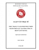 Luận văn thạc sĩ_ Thực trạng và giải pháp phát triển nguồn nhân lực tại tổng công ty dịch vụ số Viettel