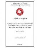 LVTS_ Hoạt động thanh tra, giám sát thị trường chứng khoán của ủy ban chứng khoán nhà nước - thực trạng và giải pháp